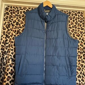 Men's Blue Puffer Vest